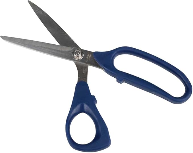 Klein Tools G7220 Scissors, Bent Trimmer for Cutting Fabrics, Paper, Cardboard, Textiles, More, Right-Hand or Left-Hand Use, 8-7/8-Inch