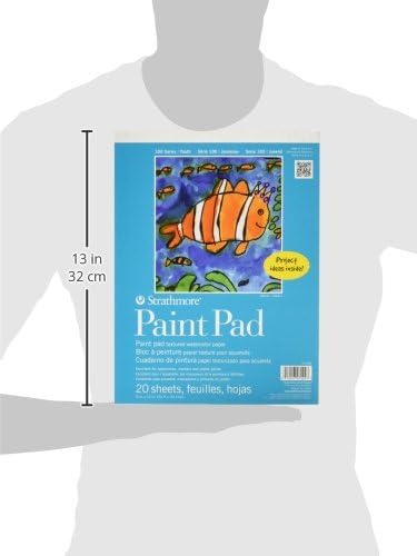 Strathmore (27-209 100 Series Youth Paint Pad,9 by 12",20 Sheets,White, (Pack of 12)