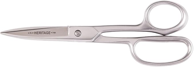 Klein Tools G758HC Scissors, Made in USA, Utility Shear for Use in Poultry and Other Sanitary Environments, Stainless Steel, 8-Inch