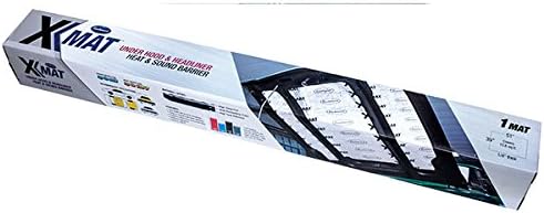 Eastwood X-Mat 51x39x1/4 in Underhood and Headliner Wide Automotive Headliners Foam Backed Material Reduce Road Noise and Heat