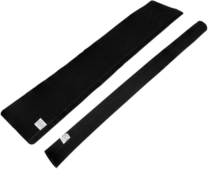 Klein Tools 450-320 Cable Management Sleeve, Cord Management for Home, Office or Job, 1-1/4-Inch Max Diameter, 3-Foot Length, Black, 2-Pack