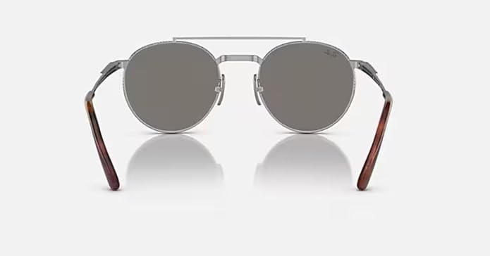 Ray-Ban Unisex Rb8237 Round II Titanium Round Sunglasses