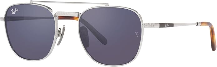Ray-Ban Unisex Rb8258 Frank II Titanium Aviator Sunglasses