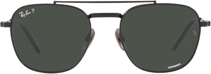 Ray-Ban Unisex Rb8258 Frank II Titanium Aviator Sunglasses