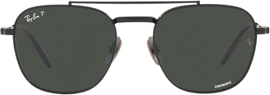Ray-Ban Unisex Rb8258 Frank II Titanium Aviator Sunglasses