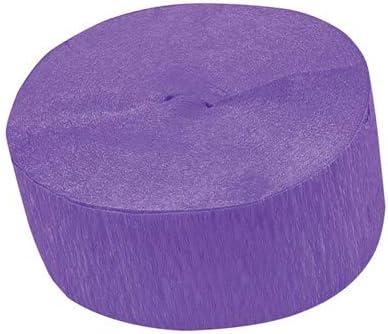 New Purple Crepe Paper Roll - 81' (1 Count) - Great for Stunning DIY Crafts, Party Decor, and More