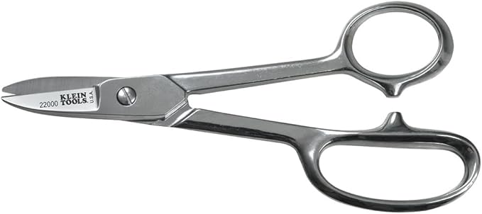 Klein Tools 22000 Scissors, Made in USA, High-Leverage Electrician Snip, 6-1/2-Inch