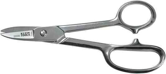 Klein Tools 22000 Scissors, Made in USA, High-Leverage Electrician Snip, 6-1/2-Inch