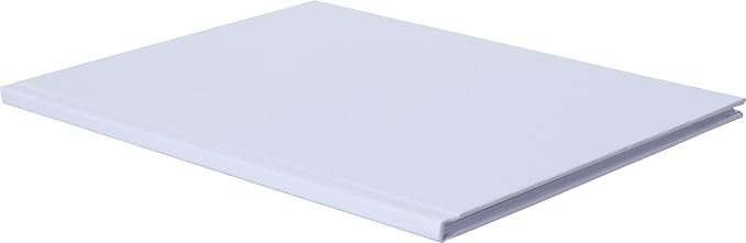12 Pack Hardcover Blank Book,6x8 Inch Unlined Sketchbook Journal - 18 Sheets/36 Pages Each, Bulk Pack of White Hardcover Blank Books for Writing, Drawing Make Your Own Book, Multi-Purpose for Students & Adults