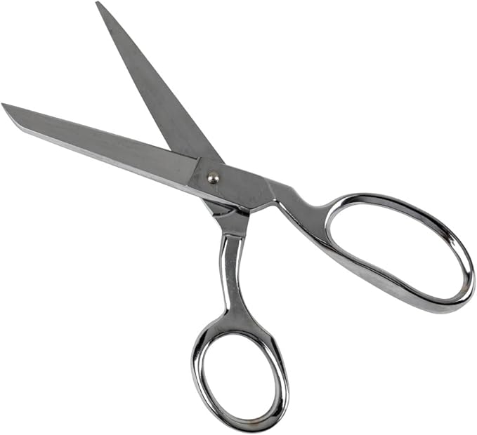 Klein Tools G208 Scissors, Made in USA, Bent Trimmer with Offset Handles for Cutting on Flat Surface Make Great Sewing Scissors, 8-1/4-Inch