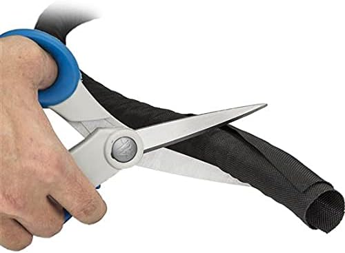 StarTech.com 6.5' (2m) Cable Management Sleeve - Flexible Coiled Cable Wrap - 1.0-1.5" dia. Expandable Sleeve - Polyester Cord Manager/Protector/Concealer - Black Trimmable Cable Organizer (WKSTNCM)