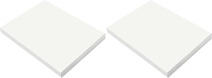 Prang (Formerly SunWorks) Construction Paper, White, 9" x 12", 100 Sheets (Pack of 2)