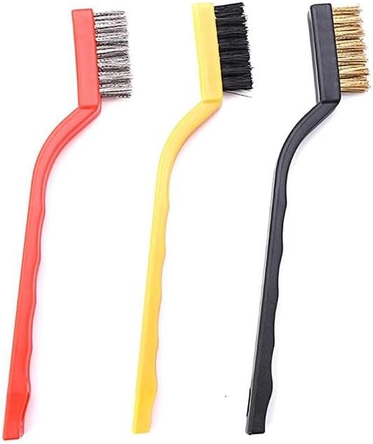 Kitchen Stove Cleaning Brush, 3 Counts Deep Clean Gas Stove Brush, Scrubber Brush for Range Hood Grease Grime, Hand Tools, Cleaning Supplies, Kitchen Accessories, Summer