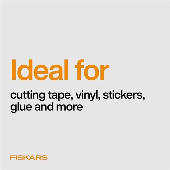 Fiskars Micro Trip Scissors, SoftGrip Precision Cutting Shears, Non-Stick Stainless Steel Blades, 5 inches