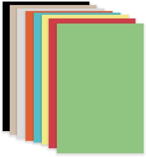 School Smart Bristol Board, 9 x 12 Inches, Assorted Colors, Pack of 100