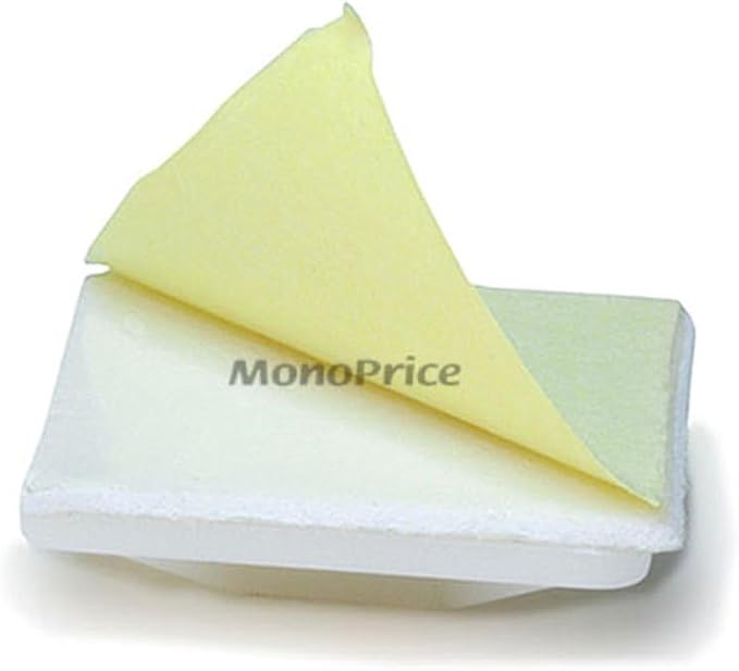 Monoprice Cable tie mounts 25x25(mm), 100pcs/Pack - white