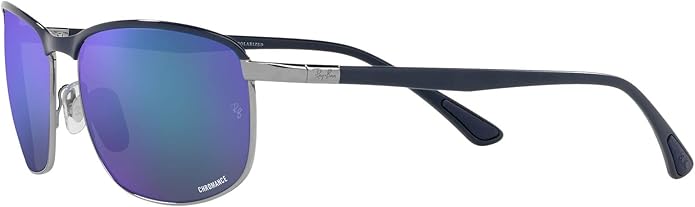 Ray-Ban Unisex Rb3671ch Chromance Rectangular Sunglasses