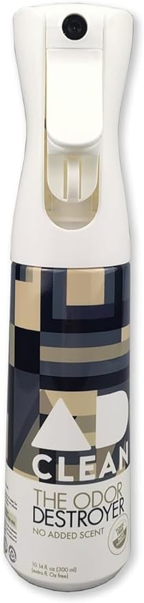 AdClean The Odor Destroyer l Odor Eliminator, No Scent, No Harsh Chemicals l Safe for Pets, People and the Planet l 10.14 fl oz Mist Spray