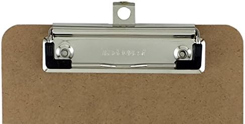 Trade Quest Memo Size 6'' x 9'' Clipboard Low Profile Clip Hardboard (Pack of 6)