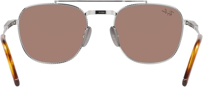 Ray-Ban Unisex Rb8258 Frank II Titanium Aviator Sunglasses