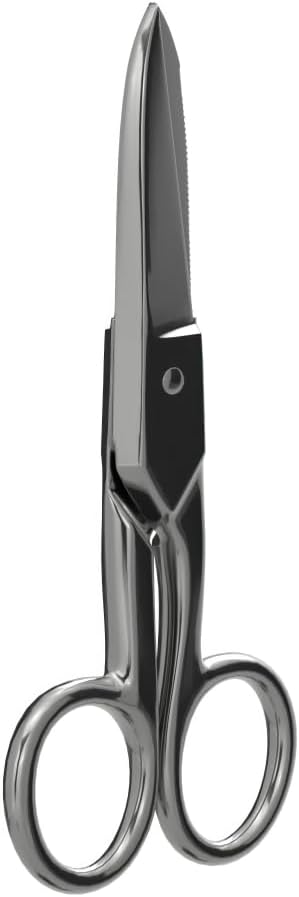 Klein Tools 2100-5 Electrician Scissors, Made in USA, 5.25-Inch Compact Scissors for Heavy-Duty Cutting and Low Voltage Work, Multi-Purpose