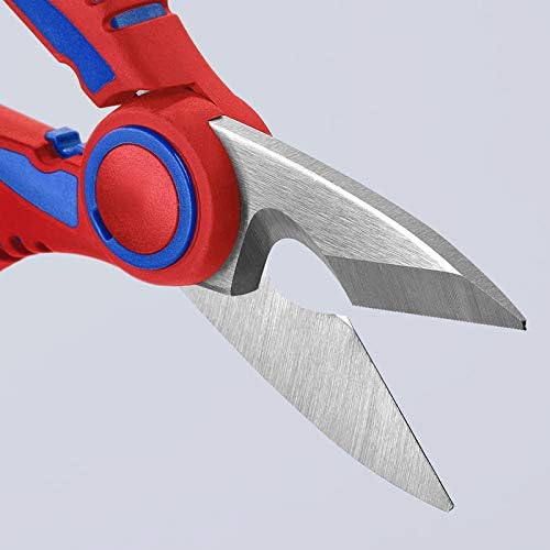KNIPEX Electricians' Shears, 6.25-Inch | With Crimp Area | For Ferrules | Pack of 4