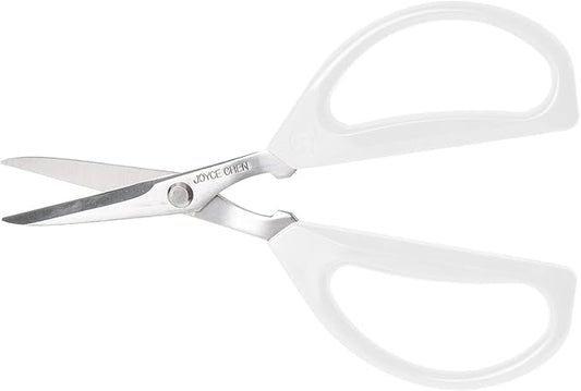Joyce Chen Original Unlimited Kitchen Scissors All Purpose Dishwasher Safe Kitchen Shears With Comfortable Handles, White