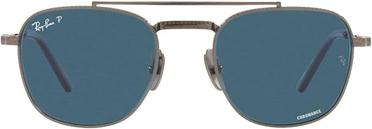 Ray-Ban Unisex Rb8258 Frank II Titanium Aviator Sunglasses