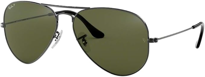 Ray-Ban RB3025 Metal POLARIZED Aviator Sunglasses For Men For Women +BUNDLE with ACCESSORY EYEWEAR KIT
