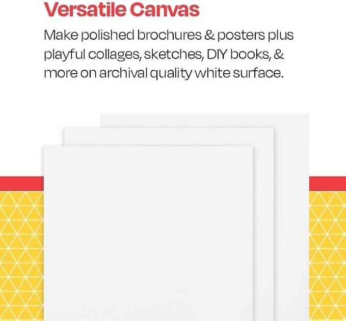 School Smart Folding Bristol Tagboard, 9 x 12 Inches, White, Pack of 100 - 085520