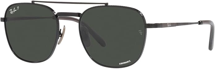 Ray-Ban Unisex Rb8258 Frank II Titanium Aviator Sunglasses