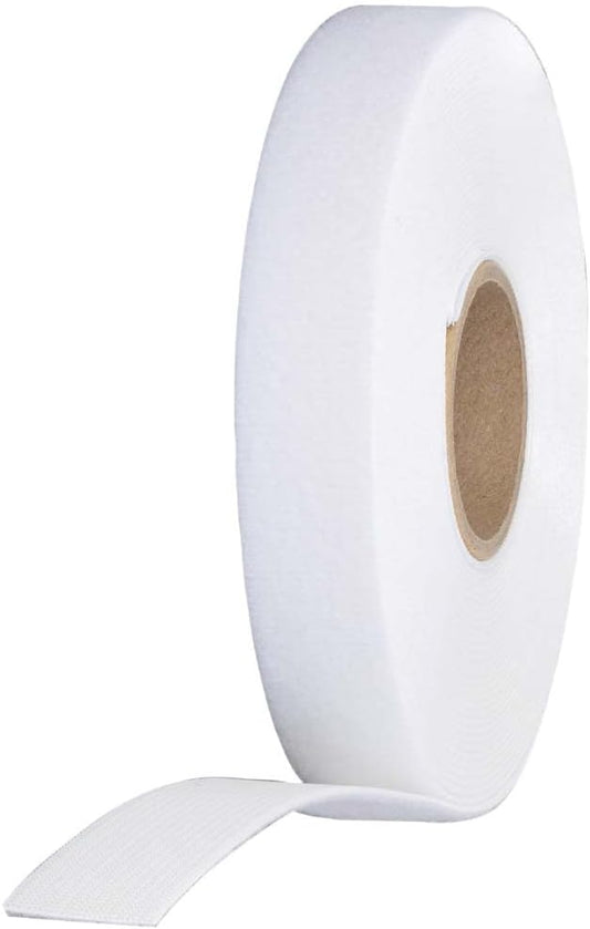 Klein Tools 450-960 Cable Management, Replacement Tape Roll for Klein's Hook and Loop Dispenser, 25-Foot x 3/4-Inch, White