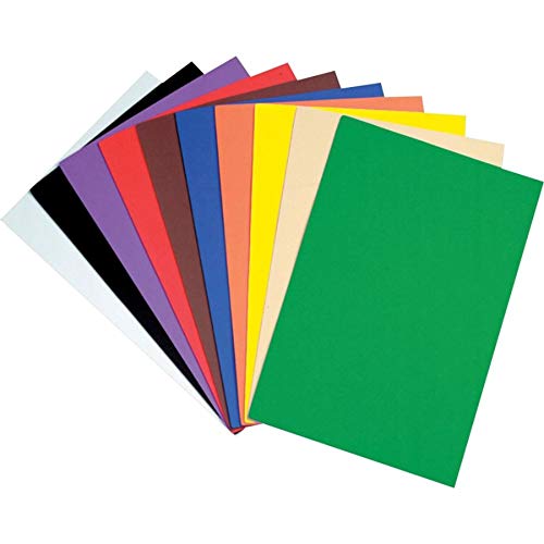 Creativity Street Non-Toxic Foam Sheet, 12 X 18 in, Assorted Bright Color, Pack of 10