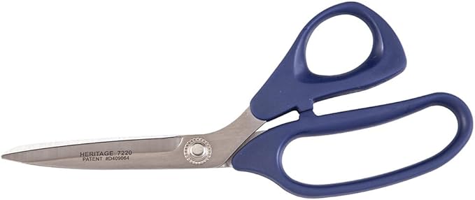 Klein Tools G7220 Scissors, Bent Trimmer for Cutting Fabrics, Paper, Cardboard, Textiles, More, Right-Hand or Left-Hand Use, 8-7/8-Inch