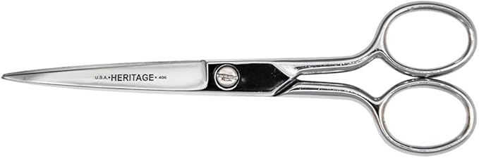 Klein Tools 406 Sharp Point Scissor, 6-Inch, Made in USA