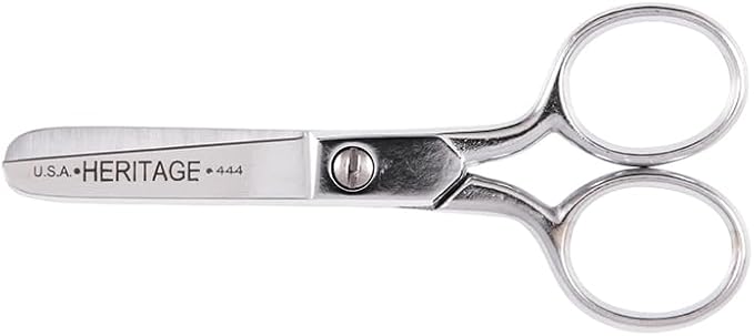Klein Tools 444HC Scissors, Safety Scissors for Cutting Thread, Yarn, and More, 4-Inch