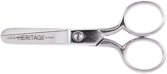 Klein Tools 444HC Scissors, Safety Scissors for Cutting Thread, Yarn, and More, 4-Inch