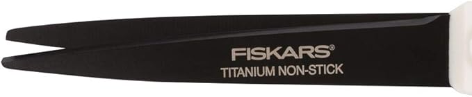 Fiskars Non-Stick Titanium Softgrip Fashion Scissors, 8"