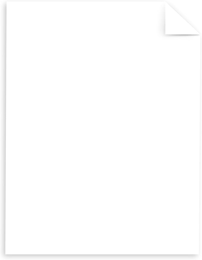 Neenah Printable Multi-Purpose Card Stock, 8-1/2" x 11", Bright White, Pack Of 100 Sheets