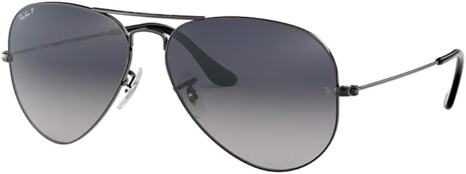 Ray-Ban RB3025 Metal POLARIZED Aviator Sunglasses For Men For Women +BUNDLE with ACCESSORY EYEWEAR KIT
