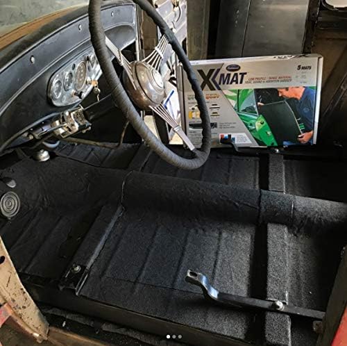 Eastwood X-Mat 5 PC 31.5x18x1/8 in 19.7 SQ FT Low Profile Dense Sound Vibration Heat Reducer Foam Underhood Headliner Backed Material