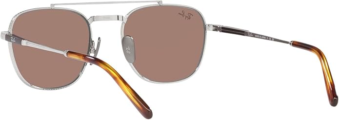 Ray-Ban Unisex Rb8258 Frank II Titanium Aviator Sunglasses