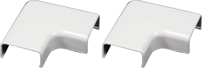 Legrand - Wiremold C56 Flat Elbow, 1 Count (Pack of 2), White