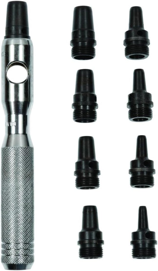 Mayhew Tools 66012 Hollow Punch, 10-Piece Set, Black