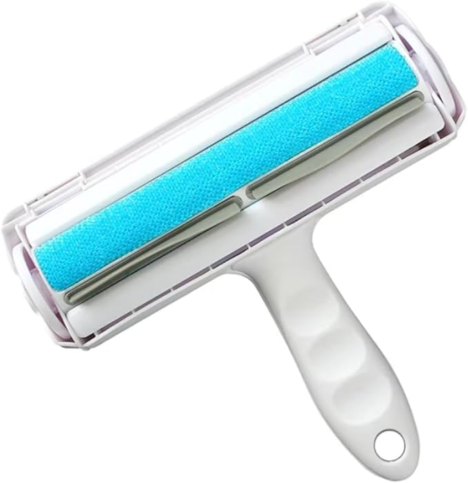 Portable Pet Hair & Lint Remover – Multi-Surface Reusable Lint Roller for Cats & Dogs, Works on Furniture, Carpets, Bedding & Clothes (Blue)
