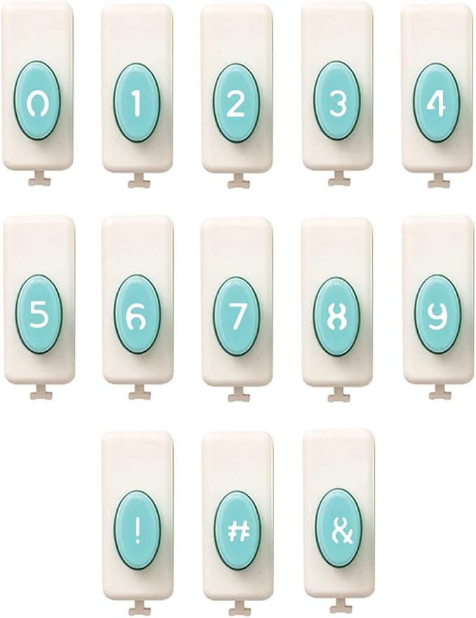 We R Memory Keepers Number Punches Set, Pair with Punch Board, Mix and Match Numbers, for Crafting, Scrapbooking, DIY Projects, Journaling, Cardmaking, and More