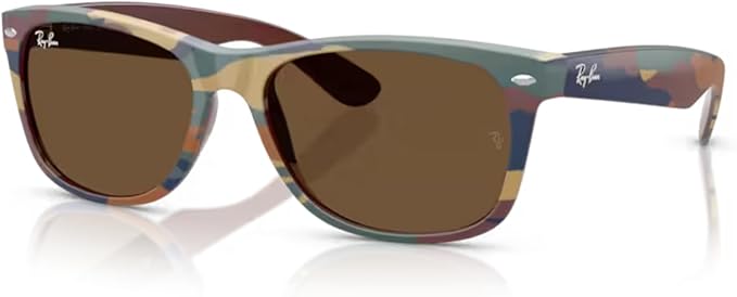 Ray-Ban RB2132 NEW WAYFARER 55MM Square Sunglasses For Men For Women +BUNDLE with ACCESSORY EYEWEAR KIT