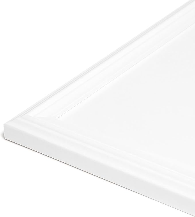 U Brands Farmhouse Board, Dry Erase White Board with White Frame, Office Supplies, Includes Magnets, 20” x 30” (2993U00-04)
