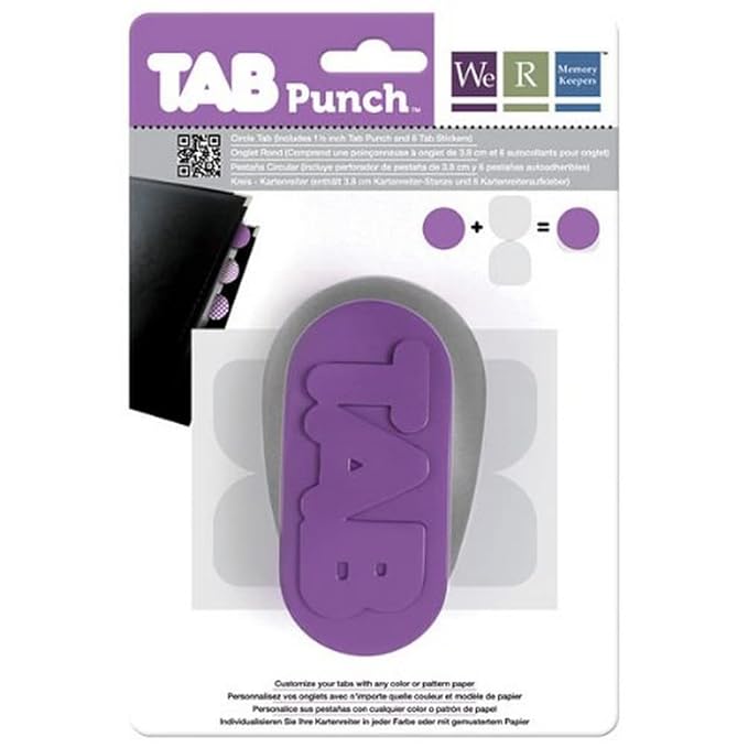 We R Memory Keepers Tab Paper Punch, Circle