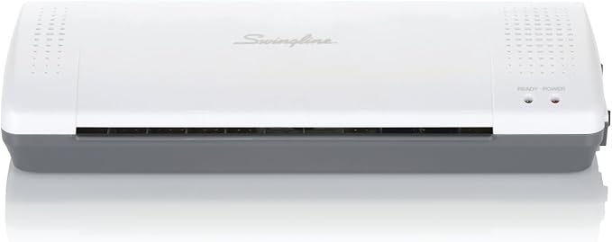 Swingline GBC Thermal Laminator Machine, Inspire, 9 Inch, Quick Warm-Up, 3 or 5 Mil, with 5 Standard Laminating Pouches for Home, Office and Classroom, Black (1701857)